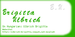 brigitta ulbrich business card